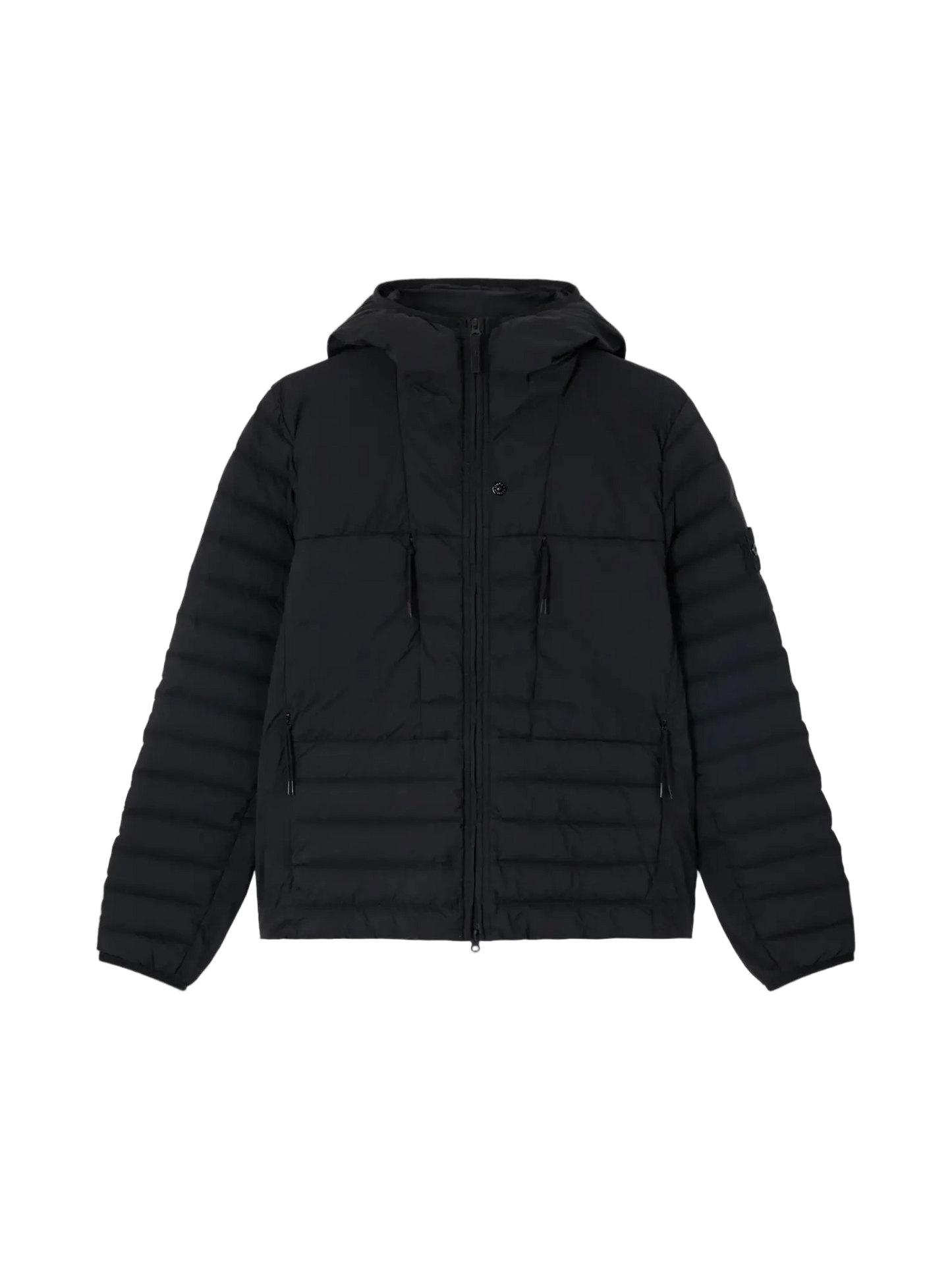 Stone Island Seamless Tunnel Nylon Down-TC Hooded Jacket Black - 4100020
