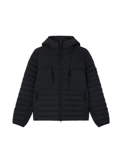 Stone Island Seamless Tunnel Nylon Down-TC Hooded Jacket Black - 4100020