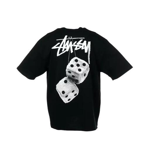 Stussy Fuzzy Dice Tee Black