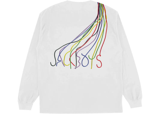 Travis Scott JACKBOYS Cord Cutters L/S T-Shirt White