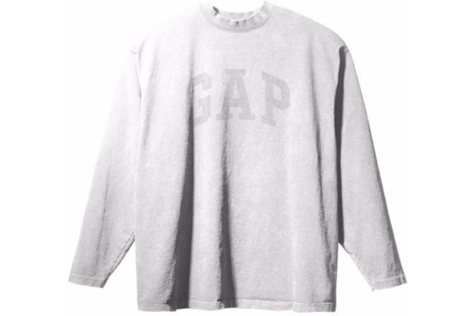 Yeezy Gap Engineered by Balenciaga Dove L/S T-shirt White - APLUG