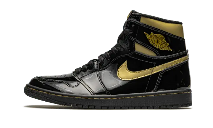 Air Jordan 1 High Black Metallic Gold