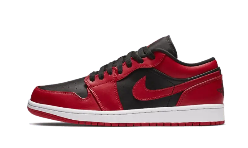 Air Jordan 1 Low Reverse Breed Pebbled Swoosh