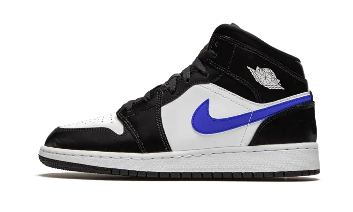 Air Jordan 1 Mid Black Racer Blue White
