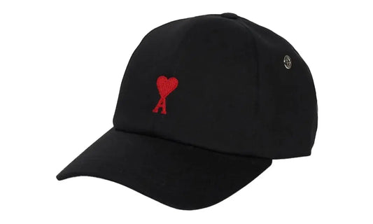Ami Paris ADC 6 Panel Embroidery Cap Black
