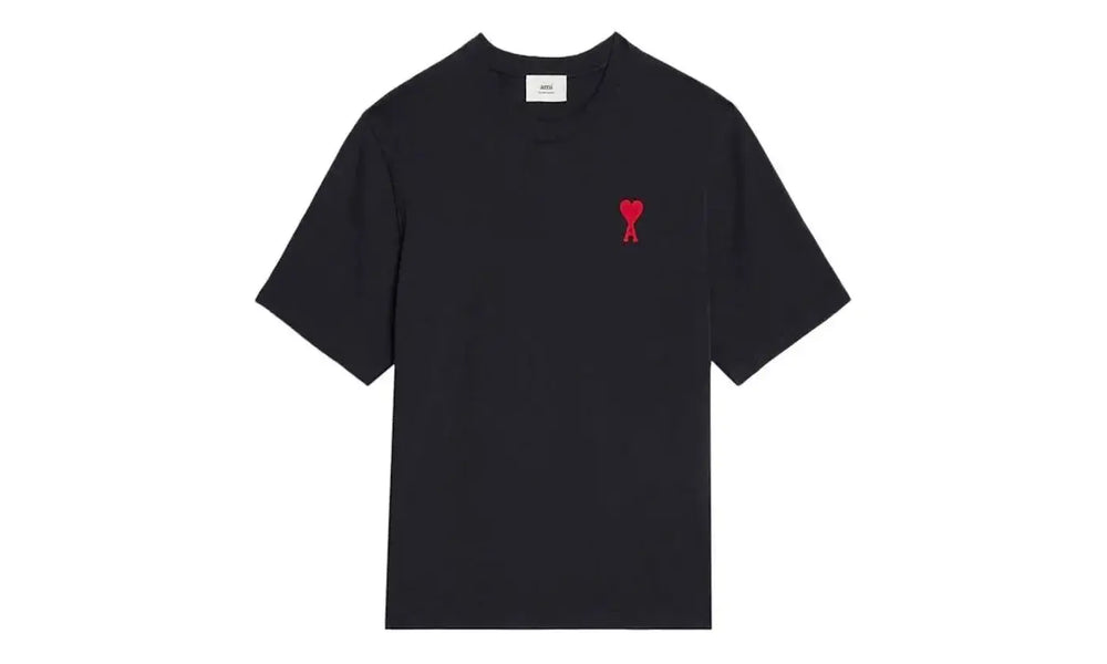 Ami Paris Tonal Ami De Coeur S/S T-shirt Black