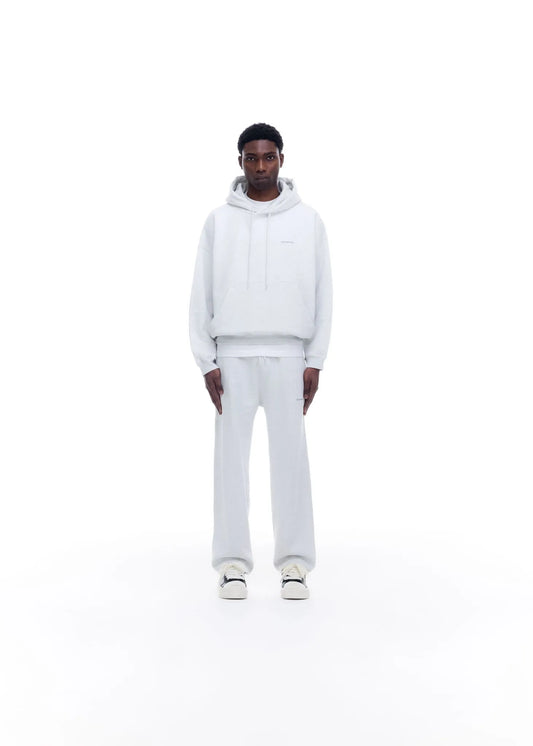 Cole Buxton Mini Logo Hoodie Light Grey Marl