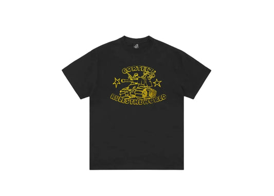 Corteiz Tank Rules The World Tee Black