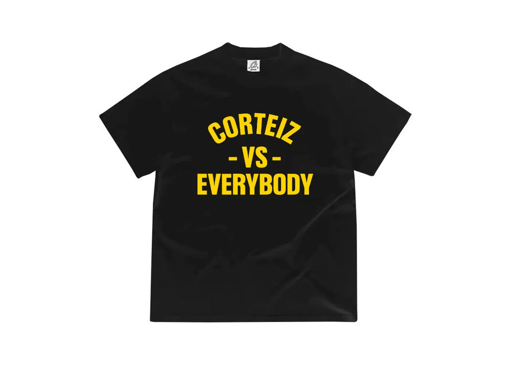 Corteiz VS Tee Black -  CRTZ-VS-EVERYBODY-BLK23