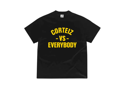 Corteiz VS Tee Black -  CRTZ-VS-EVERYBODY-BLK23