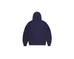 Corteiz Thick Stitch Logo Print Zip Hoodie Navy - CORTEIZ-THICK-STITCH-HOODIE-NAVY