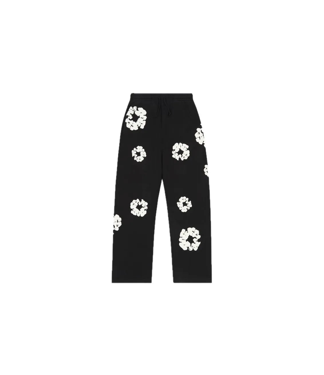 Denim Tears Cotton Wreath Pants Open Hem Black