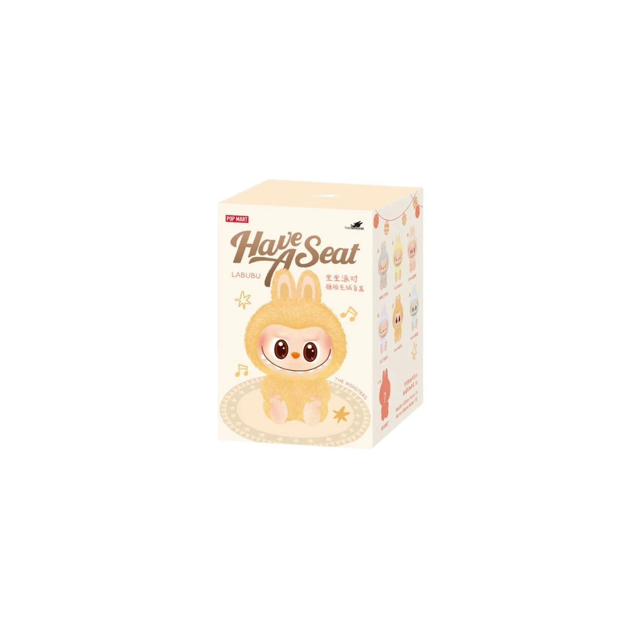 Pop Mart Labubu The Monsters Have a Seat Vinyl Plush Case Sealed Blind Box - POPMART-LABUDOLL-MACARONS