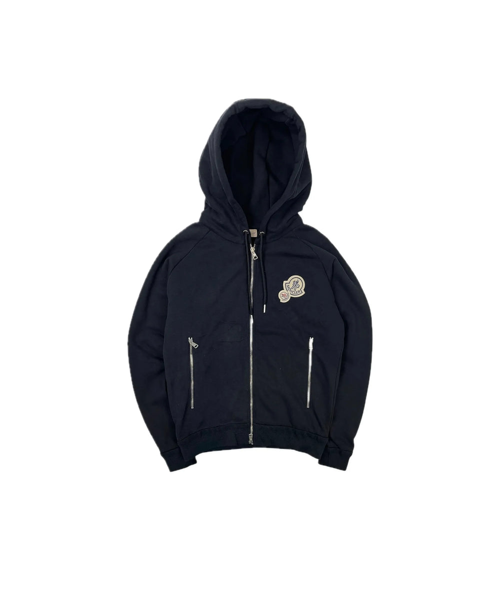 Moncler Hooded Zip Up Black