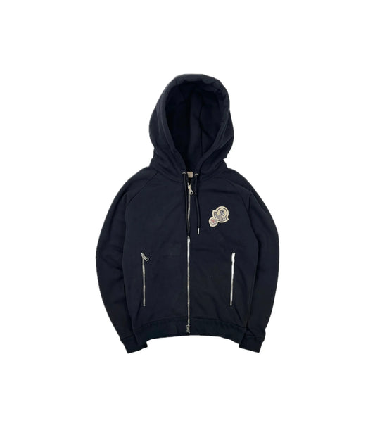 Moncler Hooded Zip Up Black