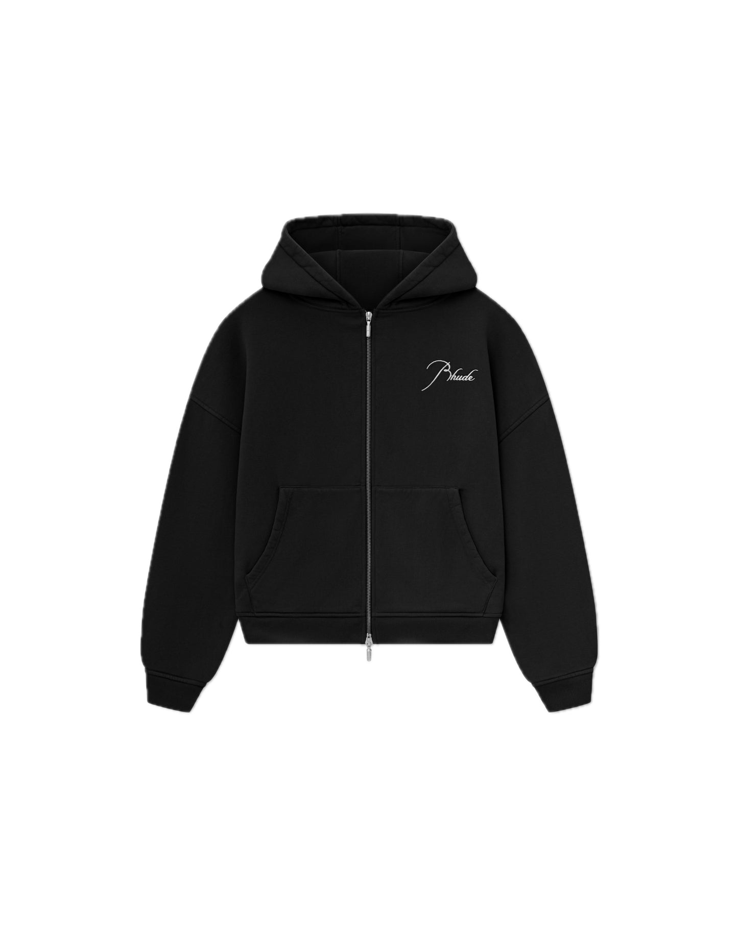 Rhude Classique Full Zip Hoodie Black