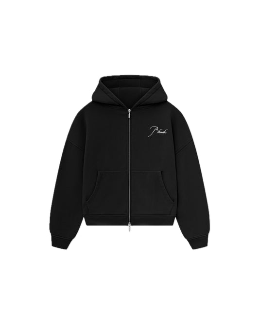 Rhude Classique Full Zip Hoodie Black