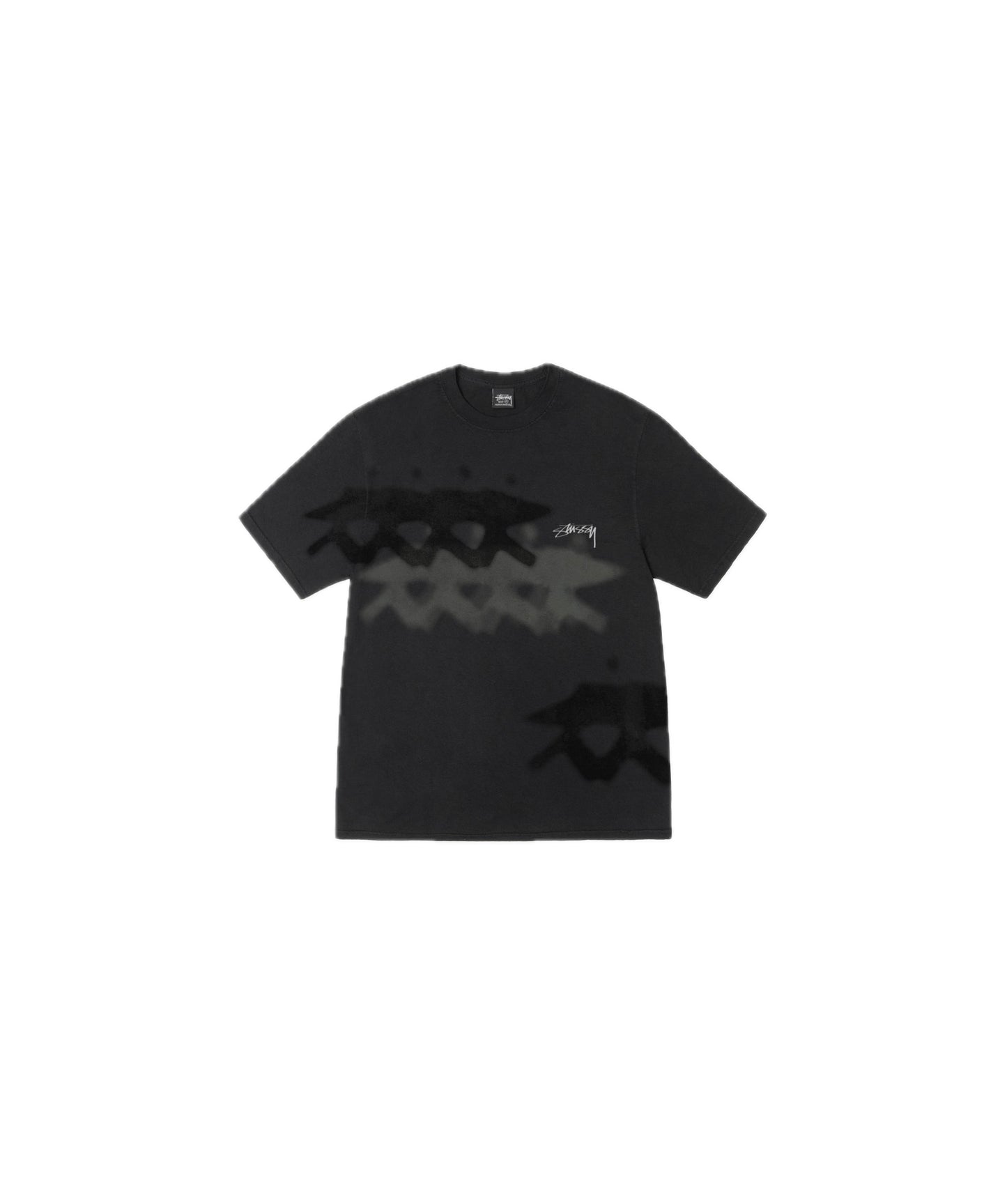 Stussy Low Tide Tee Pigment Dyed Black - STUSSY-LOWTIDE-BLK24