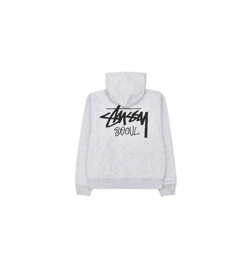 Stussy Seoul Chapter Hoodie Ash Grey
