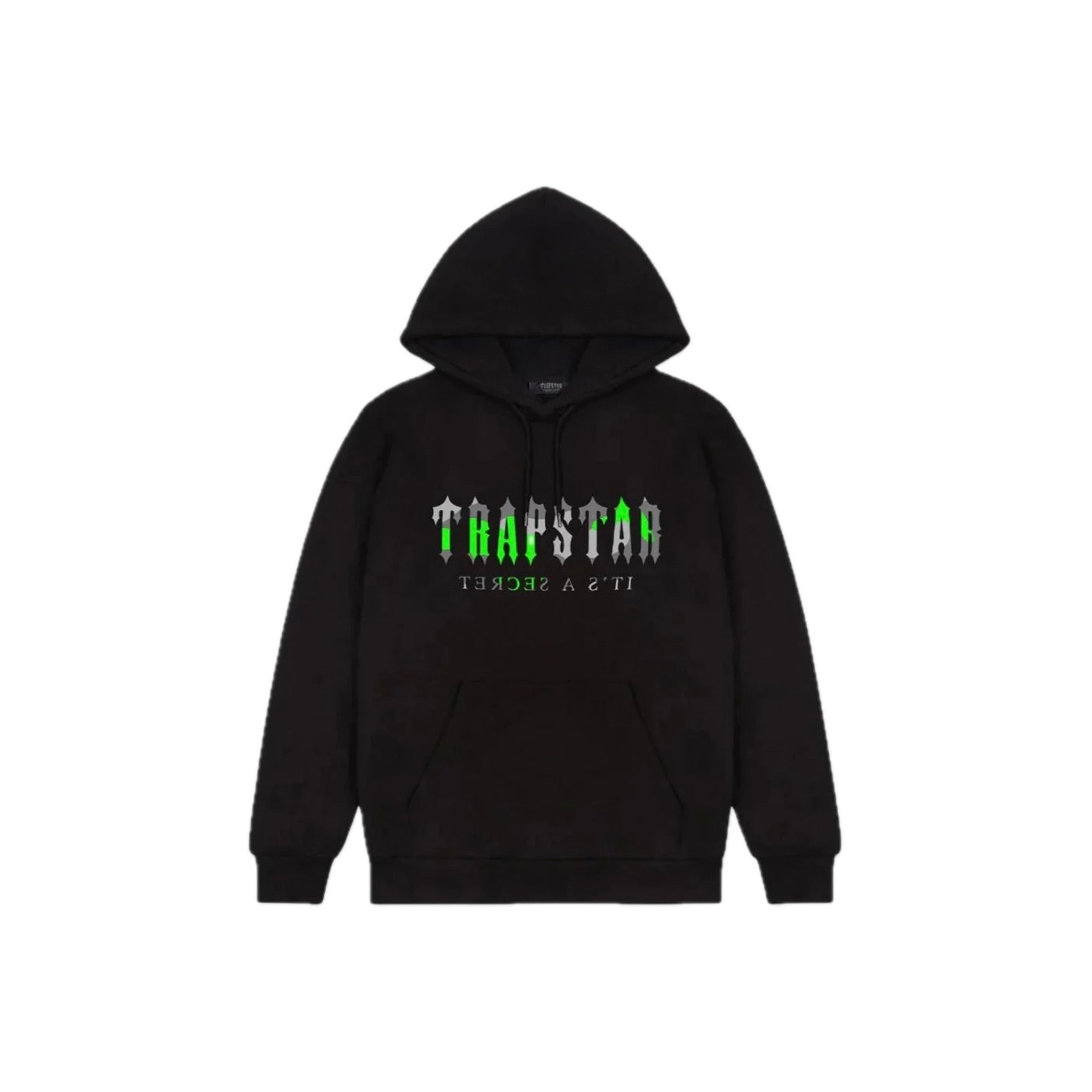 Trapstar Trapstar Decoded Camo Hoodie Black Neon Green TRAP DECODED HOD APLUG.PL APLUG PL