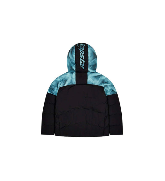 Trapstar Hyperdrive Hooded Puffer Black - TRAP-JCKT-PFF