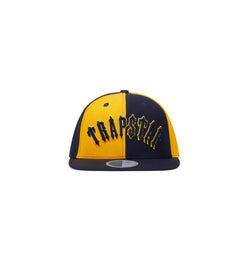 Trapstar Irongate Arch Fitted Cap Navy Yellow - TRAPSTAR-IRONGATE-FIT-NVY-YLW