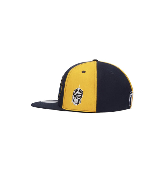 Trapstar Irongate Arch Fitted Cap Navy Yellow - TRAPSTAR-IRONGATE-FIT-NVY-YLW