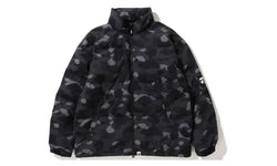 BAPE Color Camo Relaxed Fit Down Jacket Black