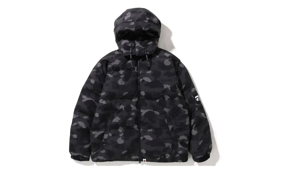 BAPE Color Camo Relaxed Fit Down Jacket Black