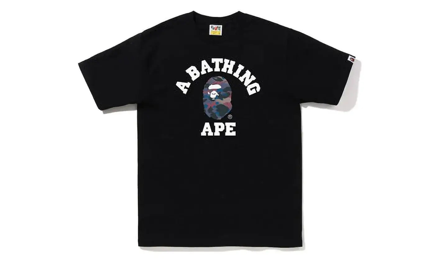 BAPE Grid Camo College Tee (FW22) Black Purple