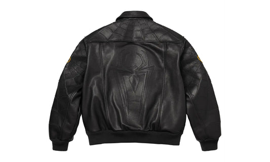Supreme Supreme Vanson Leathers Spider-Man Jacket Black