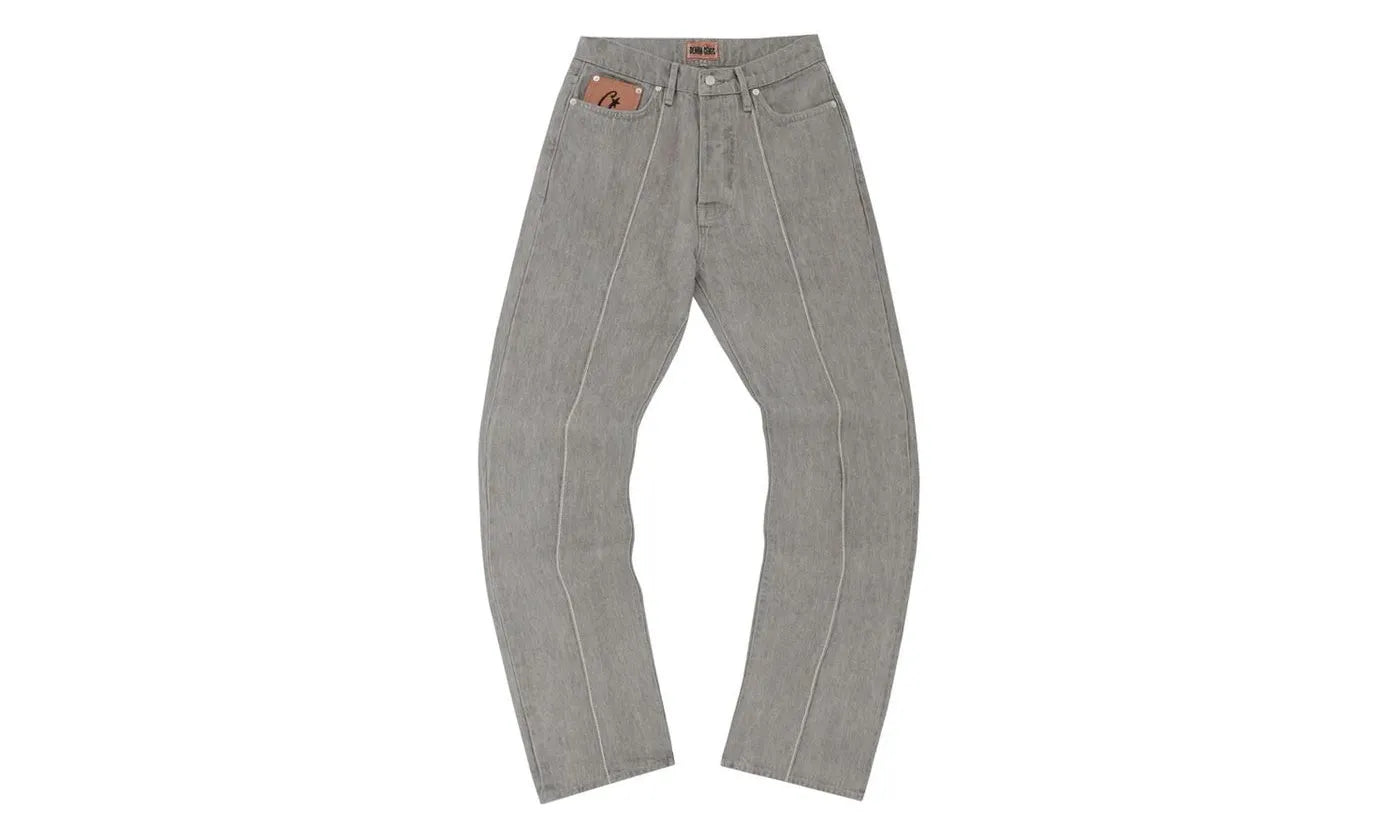 Corteiz C-Star Denim Jeans Grey - CORT-COCDJG-GREY