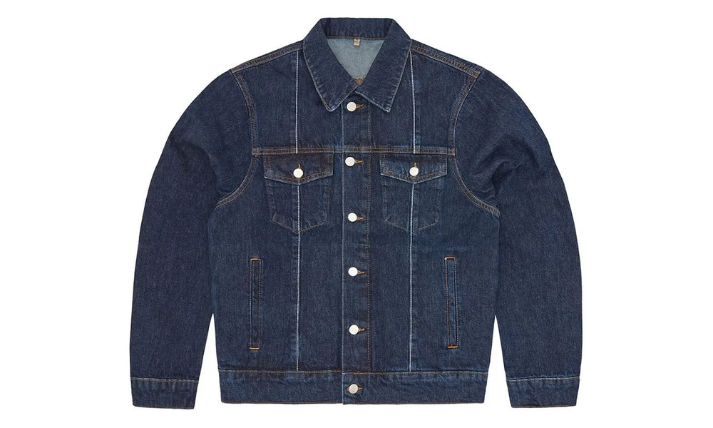 Corteiz C-Star Stitch-Down Denim Jacket Dark Wash - CORT-CCSDJD-DARKWASH