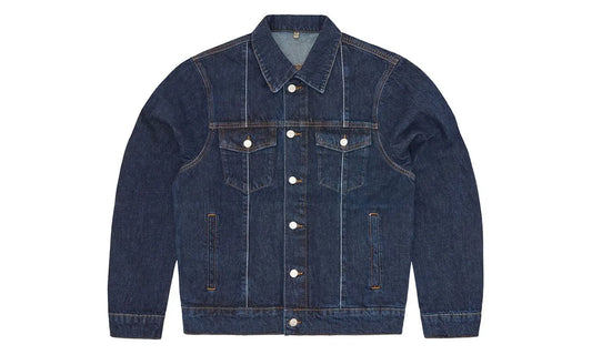 Corteiz C-Star Stitch-Down Denim Jacket Dark Wash - CORT-CCSDJD-DARKWASH