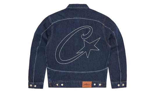 Corteiz C-Star Stitch-Down Denim Jacket Dark Wash - CORT-CCSDJD-DARKWASH