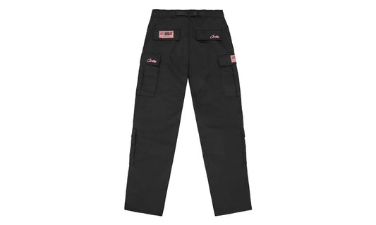 Corteiz Guerillaz Cargo Pant Black/Pink - CORT-COGCPB-PPINK