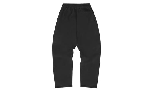 Corteiz Island Puff Print Open Hem Sweatpant Black