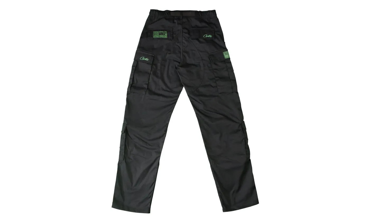 Corteiz Mula Guerillaz Cargos Black/Green