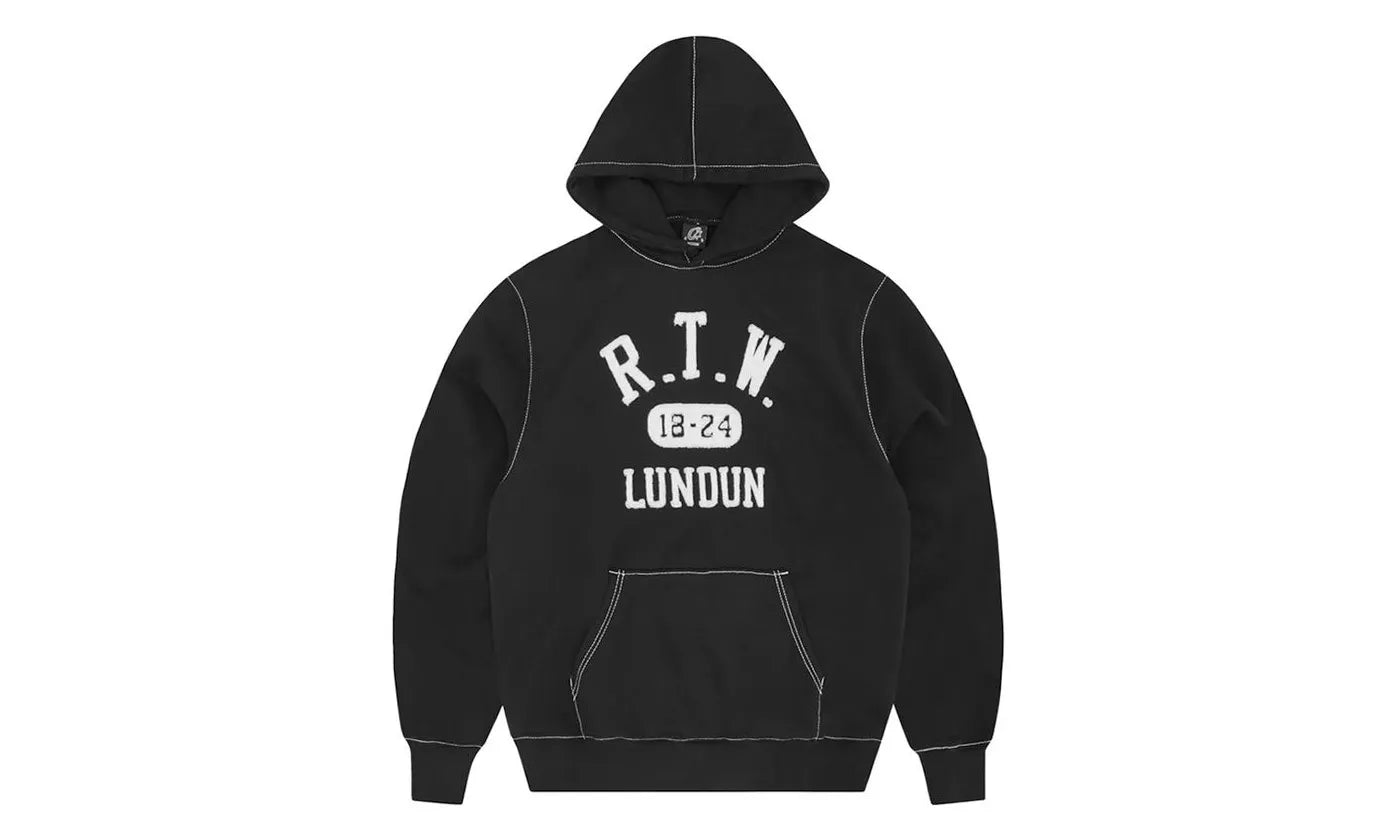 Corteiz RTW College Hoodie Black - CORT-CORCHB-BLACK