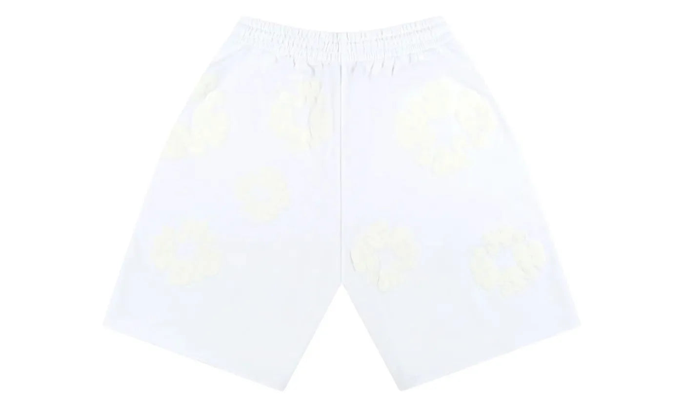 Denim Tears Mono Cotton Wreath Shorts White - DT-DTMCWS-WHITE