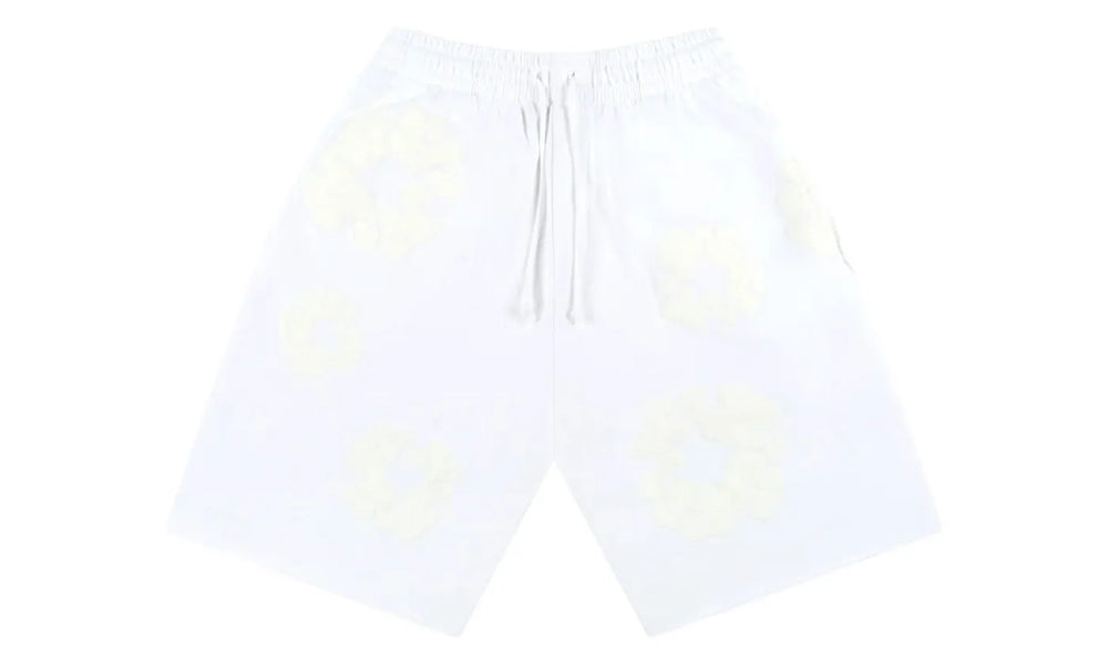 Denim Tears Mono Cotton Wreath Shorts White - DT-DTMCWS-WHITE