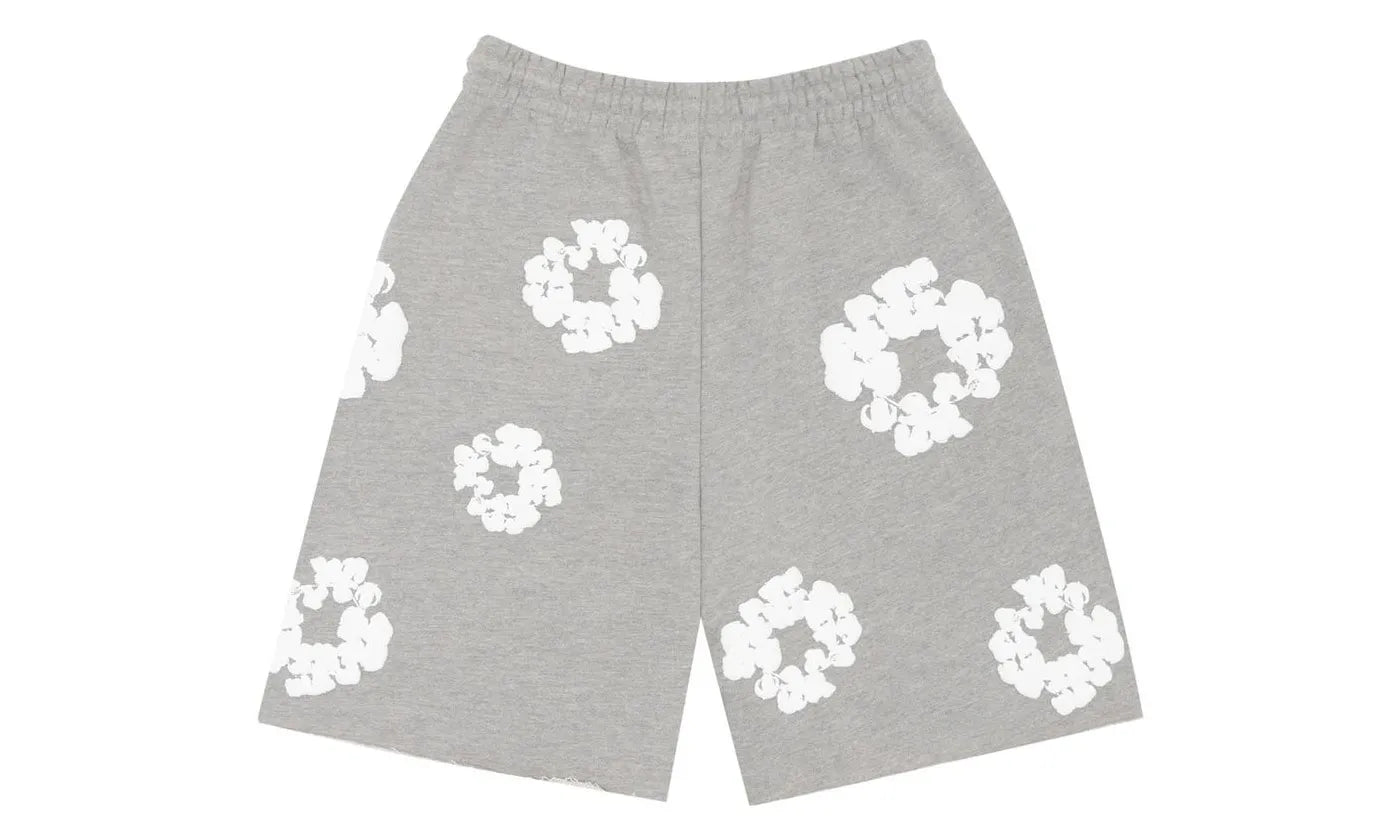 Denim Tears The Cotton Wreath Shorts Grey - DT-DTTCWS-GREY