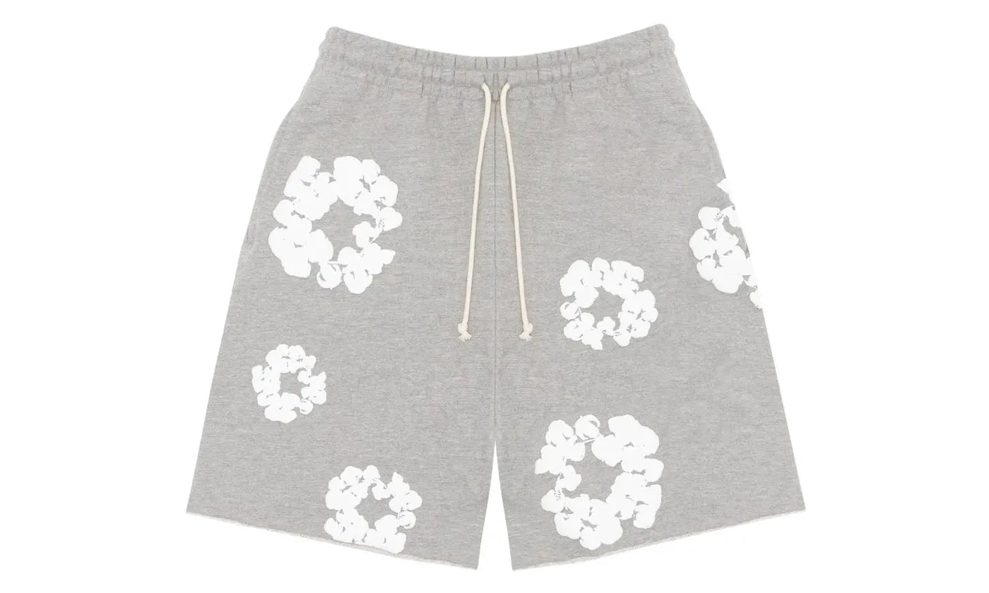 Denim Tears The Cotton Wreath Shorts Grey - DT-DTTCWS-GREY