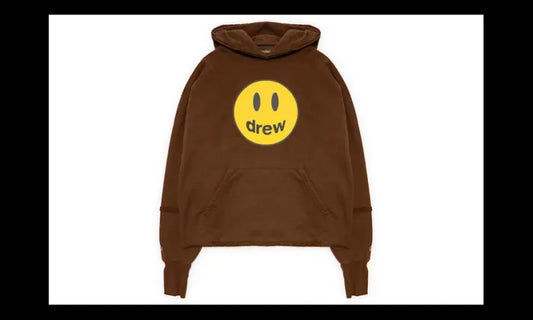drew house drew house mascot deconstructed hoodie brown - DREWH-MADECHO-BROWN