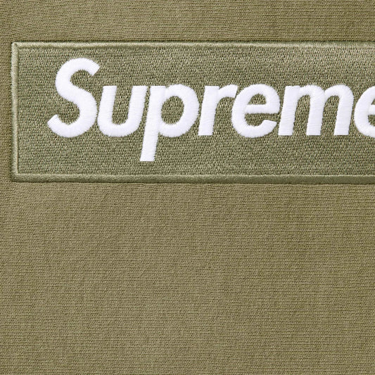 Supreme Box Logo Hooded Sweatshirt Olive (FW25) - SUPHOODOLV25