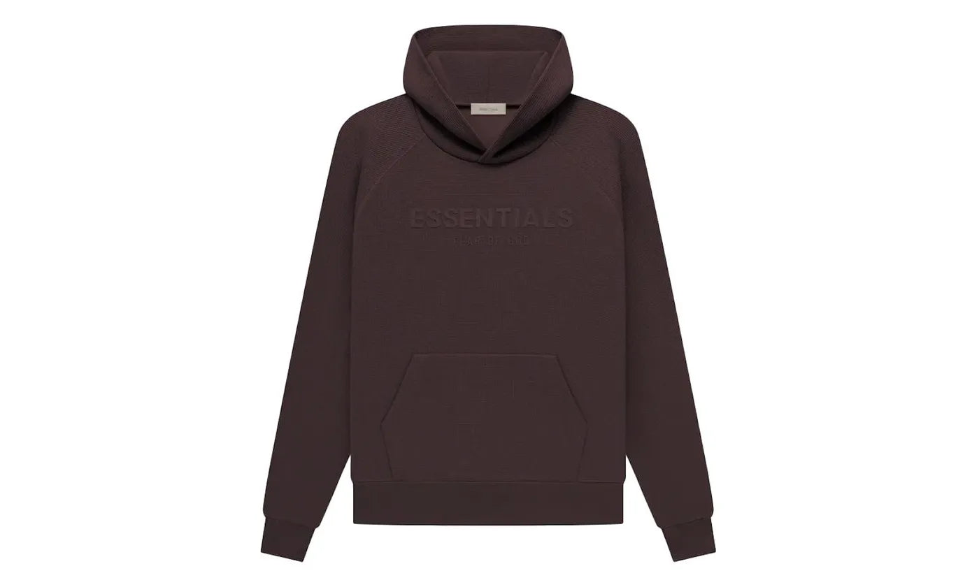 Fear of God Essentials Waffle Raglan Hoodie Plum - FOG-FOGEWR-PLUM