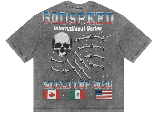 Godspeed Planet Futbol T-shirt Grey