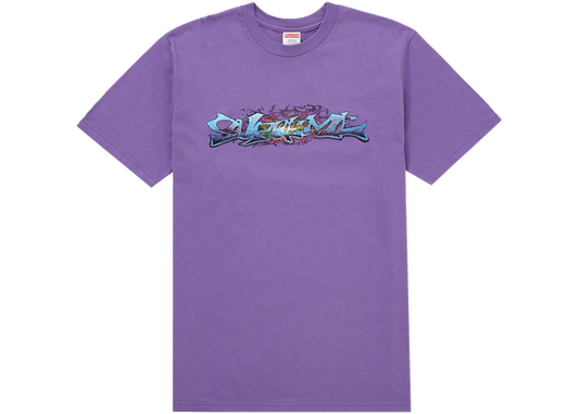 Supreme Tag Tee Purple