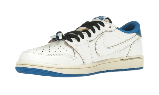 Air Jordan 1 Retro Low OG SP Fragment x Travis Scott Sail Military Blue