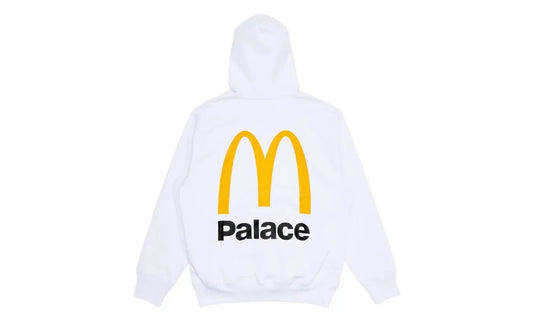 Palace x McDonald's Logo Hood White